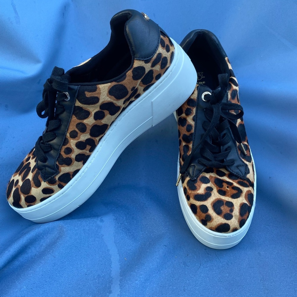 Dune London Episode Leopard Sneakers - Picture 3 of 12